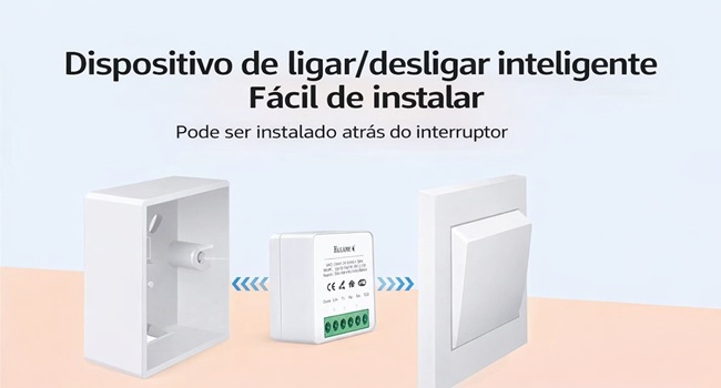 Mini Interruptor Inteligente Wi-Fi Tuya