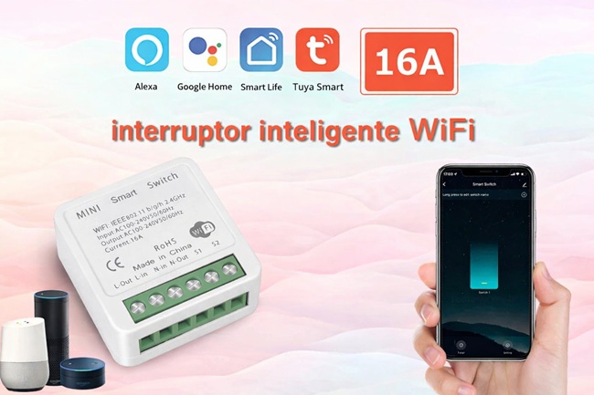 Mini Interruptor Inteligente Wi-Fi Tuya