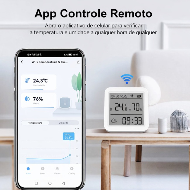 Sensor de Temperatura Inteligente | Dr Home Tech