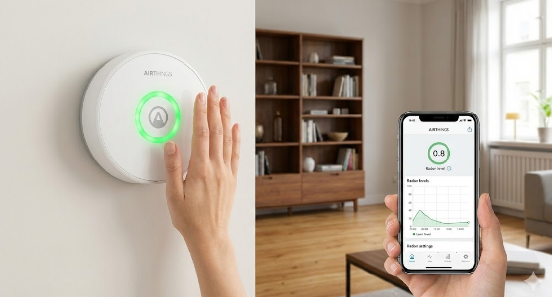 Airthings Wave Radon: O detector inteligente que protege sua família do radônio