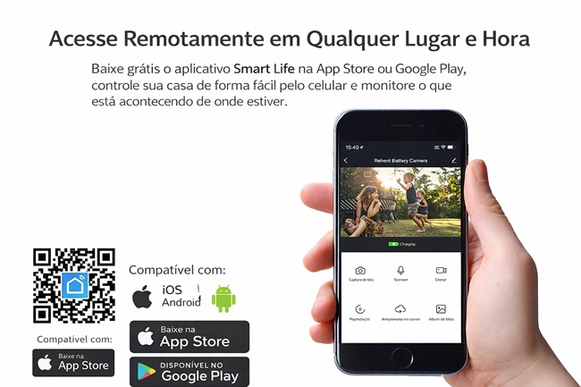 Sensor de Movimento Inteligente Wi-Fi Tuya (Smart Life)