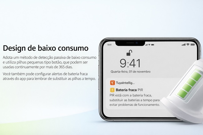 Sensor de Movimento Inteligente Wi-Fi Tuya (Smart Life): vale a pena para segurança e automação residencial?