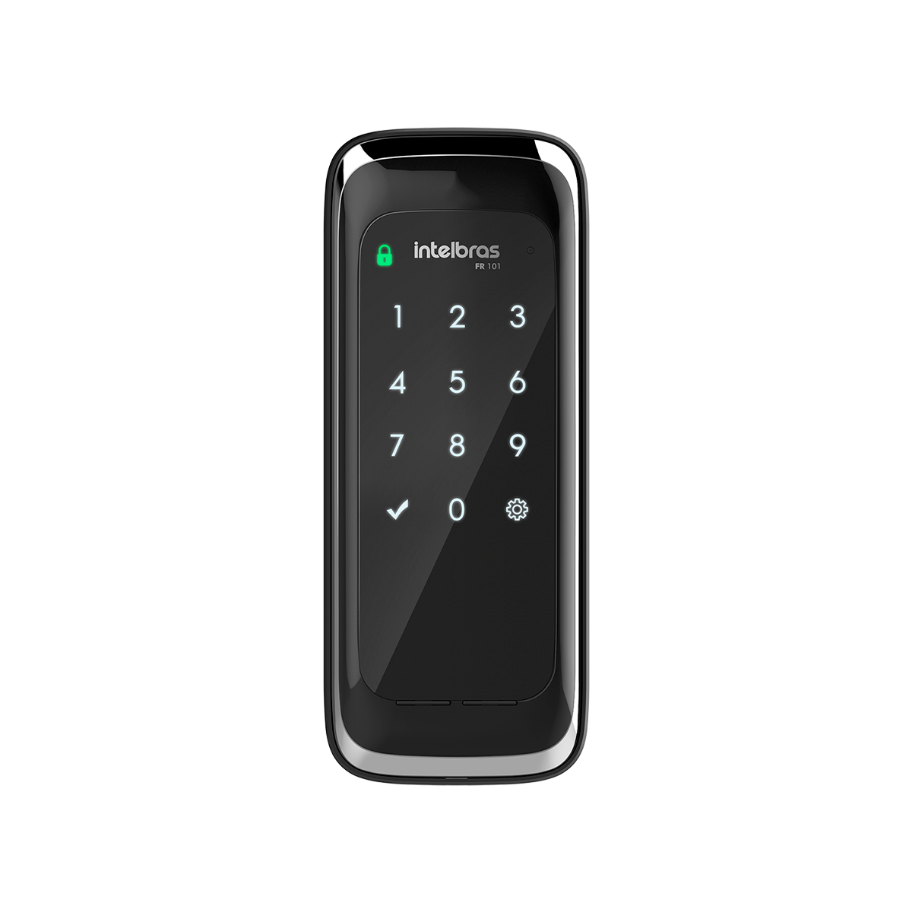 Fechadura Digital de Sobrepor Touch Screen FR 101 Preto Intelbras