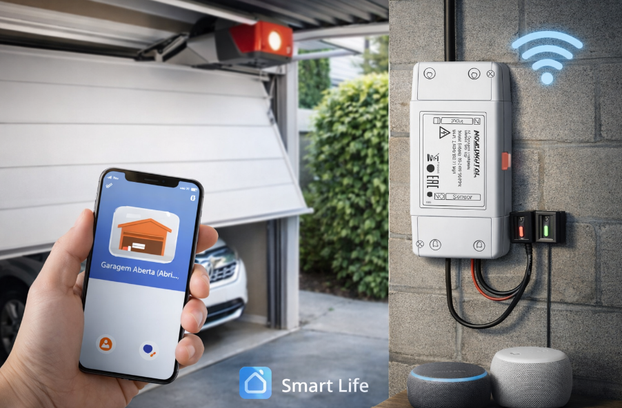 Smart Garagem WiFi - Controle seu Portão Pelo Celular de Qualquer Lugar